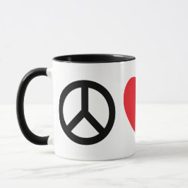 Caneca Paz, Amor e Cães