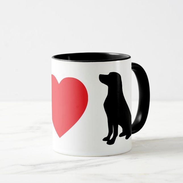 Caneca Paz, Amor e Cães (Frente Esquerda)
