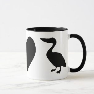 Caneca Paz, Amor e Pelicanos Mug