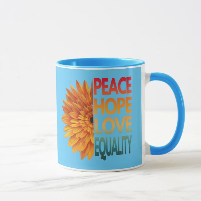 CANECA PAZ AMOR IGUALDADE DE ESPERANÇA (Direita)