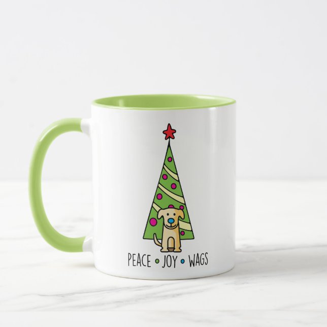 Caneca Paz, Joy e Wags Mug (Esquerda)
