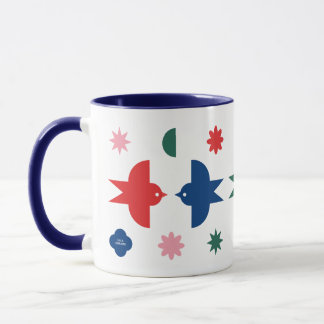 Caneca Paz na Terra Pássaros