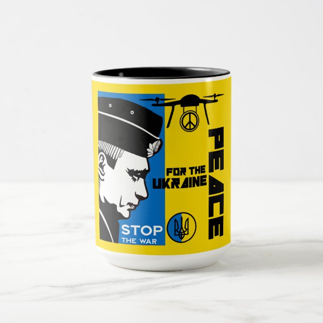 Caneca Paz Para A Ucrânia (Centro)
