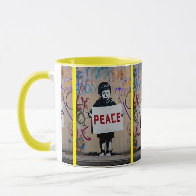 Caneca Paz para todos. (Esquerda)
