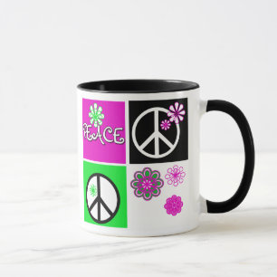 Caneca Paz quente das cores