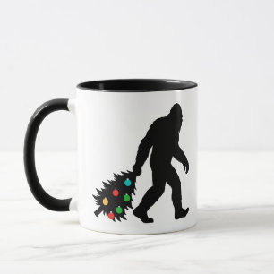 Caneca Pé Grande Arrastando Árvore de Natal