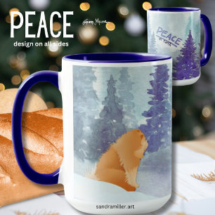 Caneca PEACE Chow dog mug - Veja ambos os lados