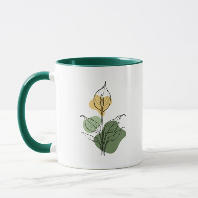 Caneca Peace Lily Line Art Mug (Esquerda)