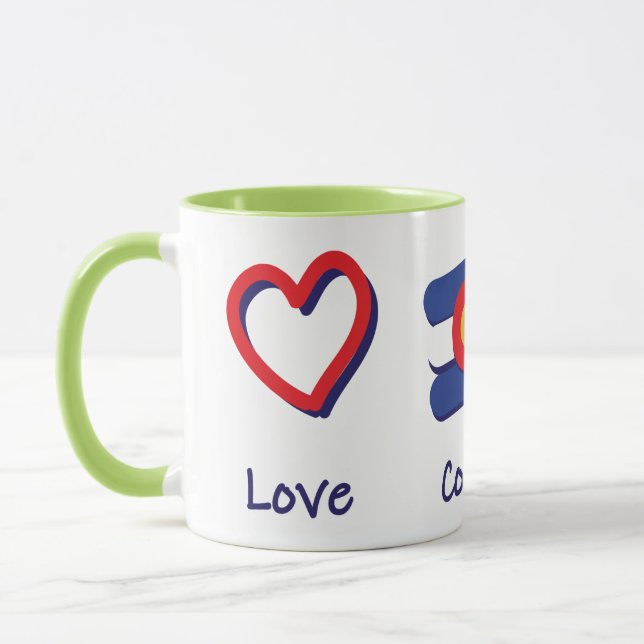 Caneca Peace Love Colorado (Esquerda)