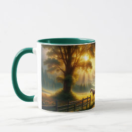 Caneca Peaceful Morning Custom Horse Mug 