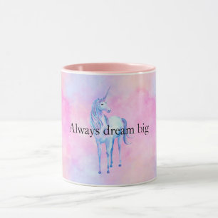 Caneca Peach Pink Purple Unicorn