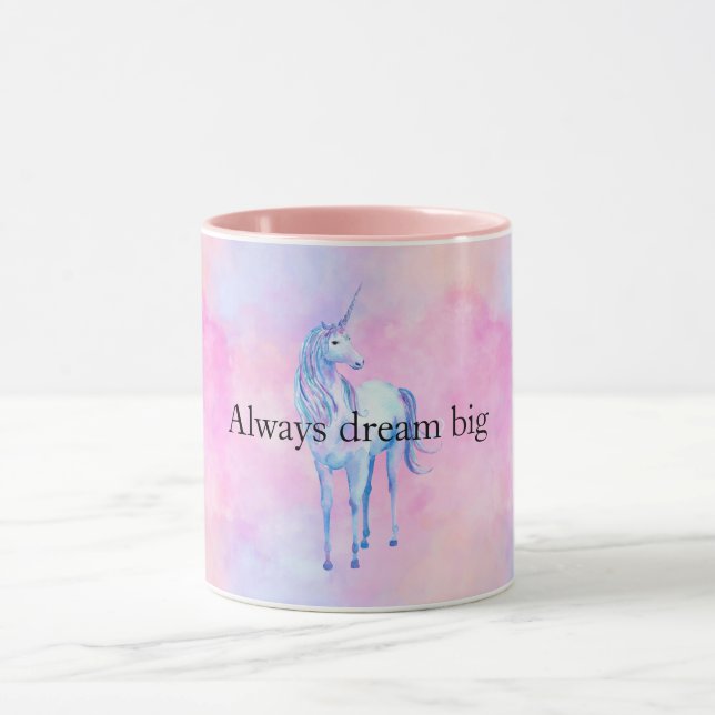 Caneca Peach Pink Purple Unicorn (Centro)