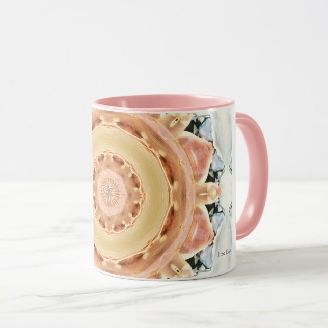 Caneca Peach Rosette Mug (Frente Esquerda)