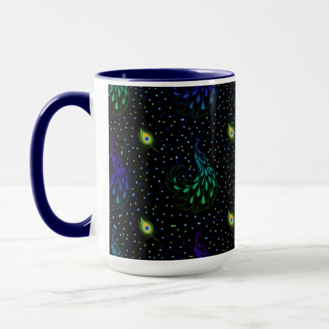 Caneca Peacock Elegance (Esquerda)