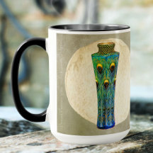 Peacock Feather Masterícula De 1900 Mug