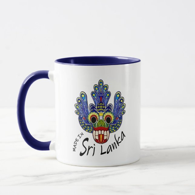 Caneca Peacock Mask Sri Lanka (Esquerda)