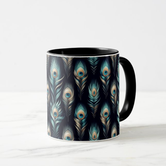 Caneca Peacock Plumes (Frente Esquerda)