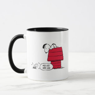Caneca PEANUTS   Padrão vermelho e preto