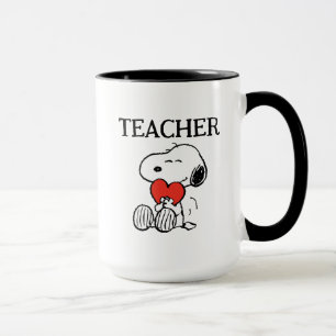 Caneca Peanuts   Snoopy Heart Hug Teacher