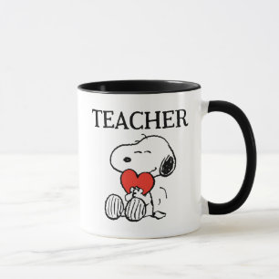Caneca Peanuts   Snoopy Heart Hug Teacher