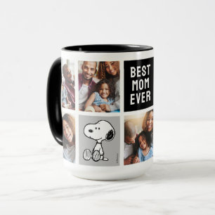 Caneca PEANUTS Snoopy - Melhor Colagem de Fotos da Mãe