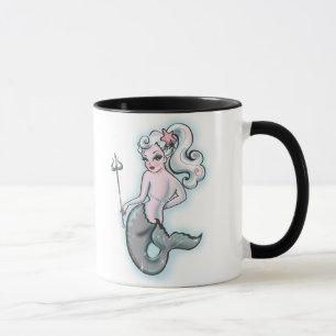 Caneca Pearla Mermaid Mug2 por Fluff