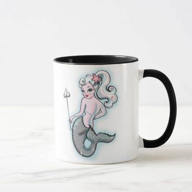Caneca Pearla Mermaid Mug2 por Fluff (Direita)
