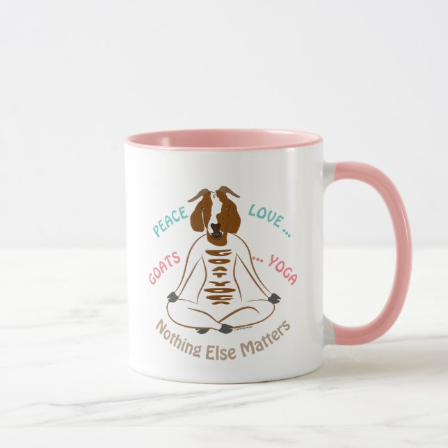 Caneca PEAVE LOVE GOATS YOGA | GetYerGoat™ (Direita)
