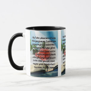Caneca Peça perdão a Deus Oração a Mug de Duas Toneladas