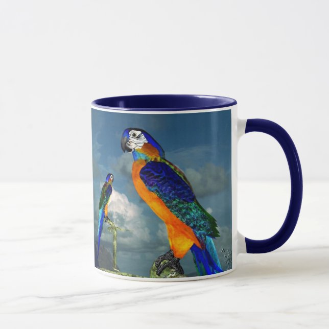 CANECA PEDAÇOS HÍPER / ARA AZUL (Direita)