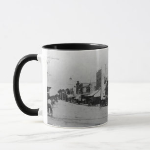 Caneca Pedestres, ciclistas, e cavalo-carruagems