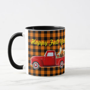 Caneca Pedra de Abóbora Latinha Caminhão Vermelho Pequeno