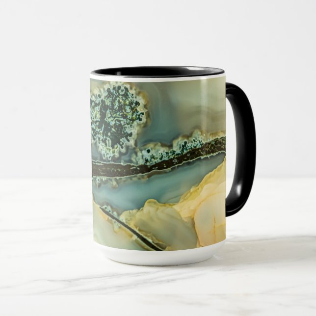 Caneca pedra dentro a semirprecioso (Frente Esquerda)