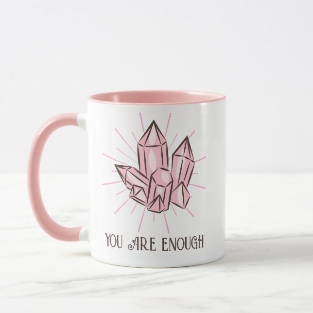 Caneca Pedras de Cristal Rosa (Esquerda)