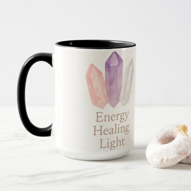 Caneca Pedras de energia e brilho interno (Com Donut)