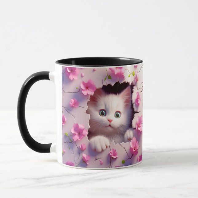 Caneca Peek-a-Boo Kitten Blossom Mug (Esquerda)