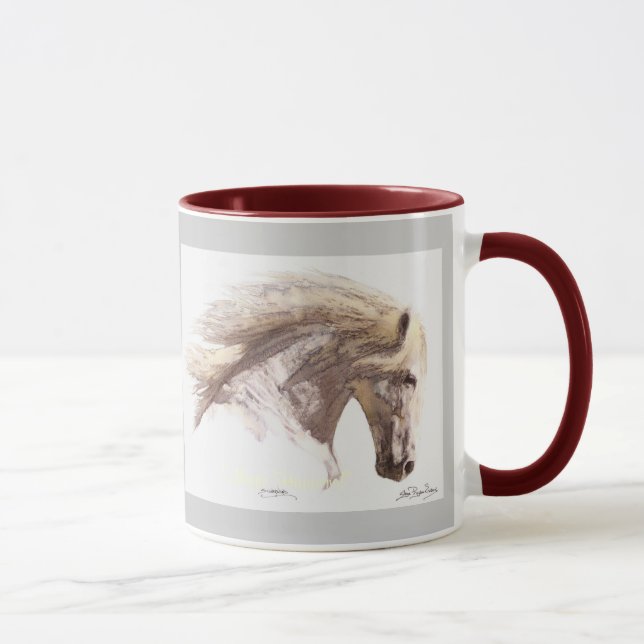Caneca PEGASUS STALLION HORSE Fantasy Art Mug (Direita)