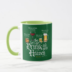 Caneca Pegue Bebado E Vá Para O Céu (Brinde Bebendo Irlan