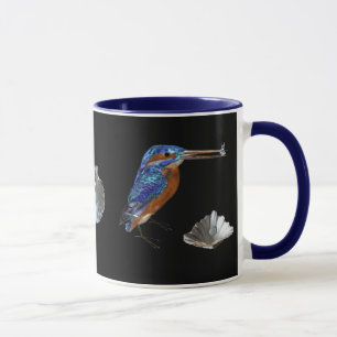 Caneca PEIXE, Azul Elétrico, Preto