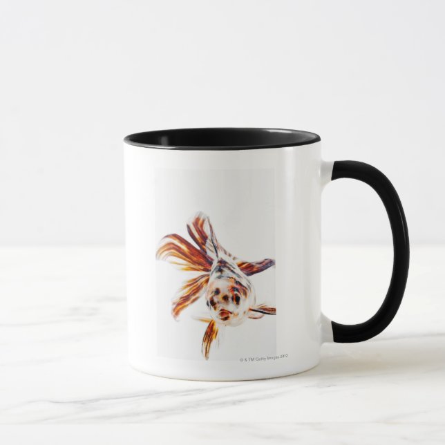 Caneca Peixe dourado do cometa do Fantail da chita (Direita)