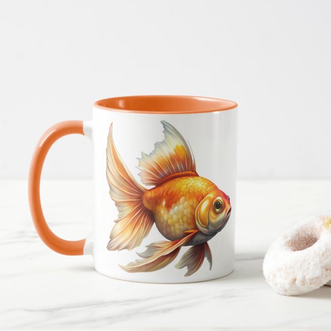 Caneca Peixe Goldfish (Com Donut)
