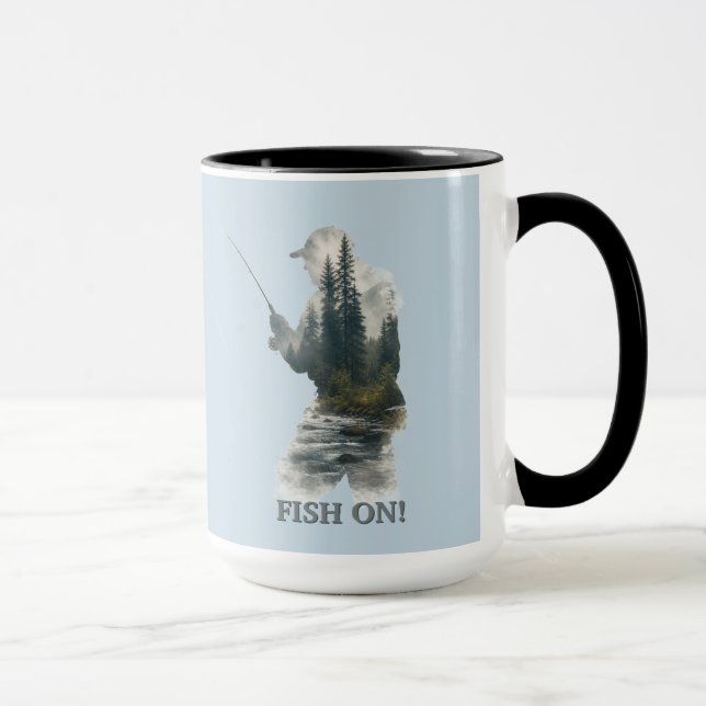 Caneca "Peixe no anzol!" (Direita)