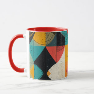 Caneca Peixes Cubísticos Mug De Café De Duas Toneladas