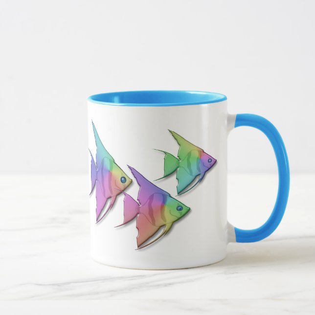 Caneca Peixes do anjo do arco-íris (Direita)
