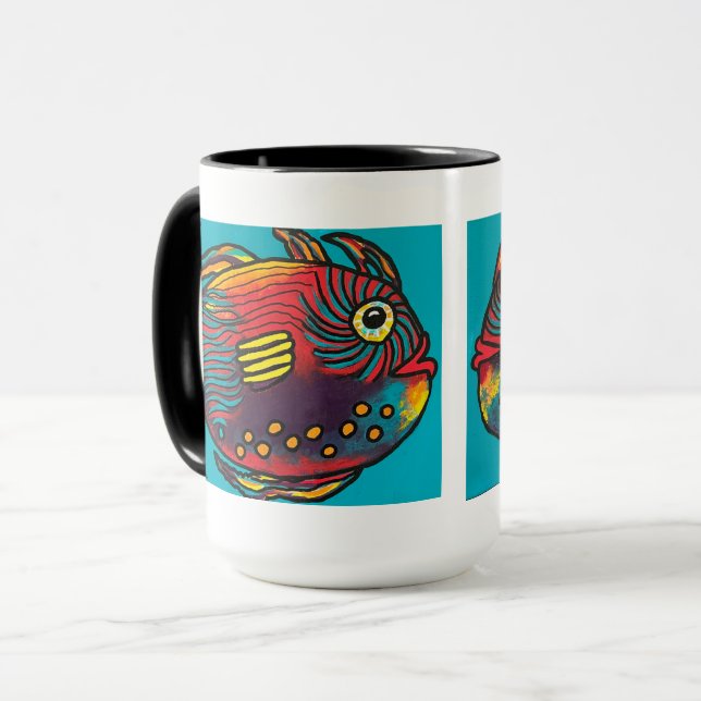Caneca Peixes Gêmeos (Frente Esquerda)