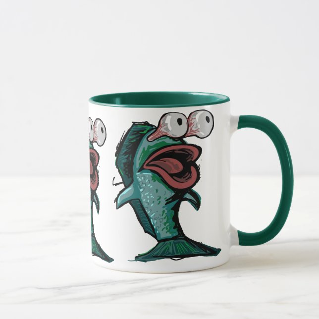 Caneca Peixes Scared (Direita)