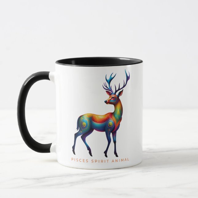 Caneca Peixes Spirit Animal Deer Alebrije (Esquerda)