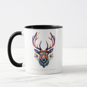 Caneca Peixes Spirit Animal Deer Face Alebrije