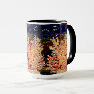 Caneca Peixes Tropicais Corais Coloridos Coral Recife Dee