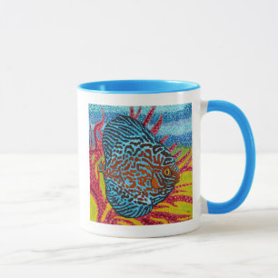 Caneca Peixes Tropicais II Brilhantes